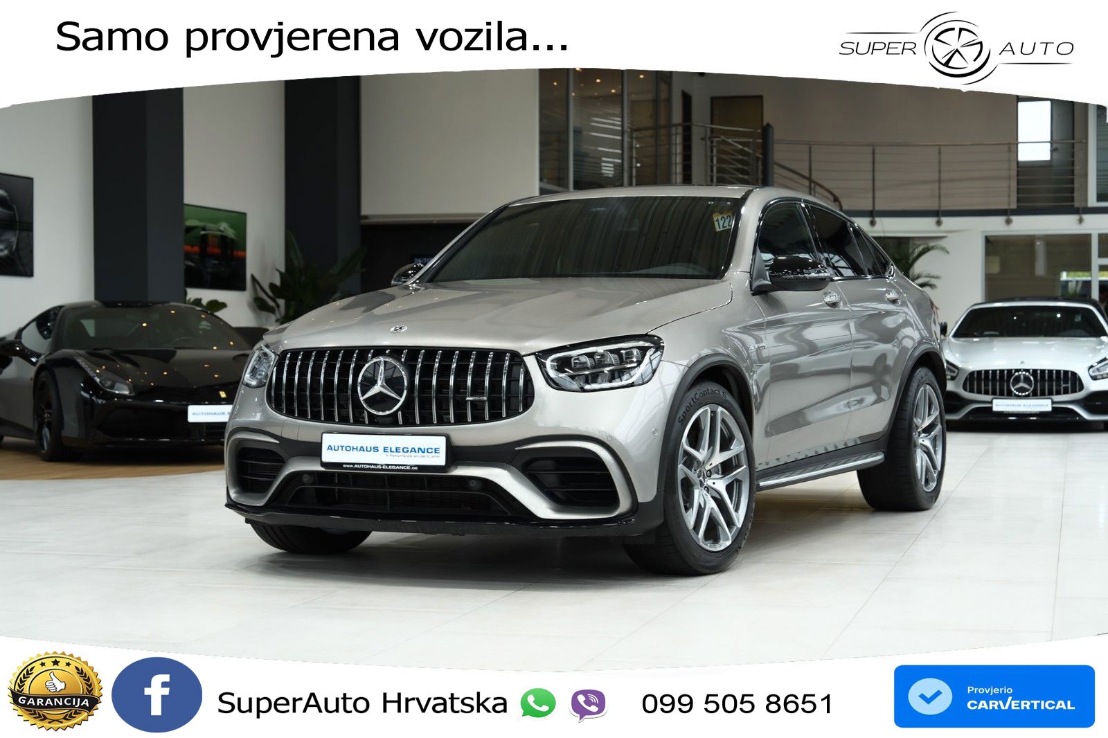 Mercedes GLC Coupe AMG 63 V8 (476 KS) 4MATIC+ MCT LED+GR SJED+ACC