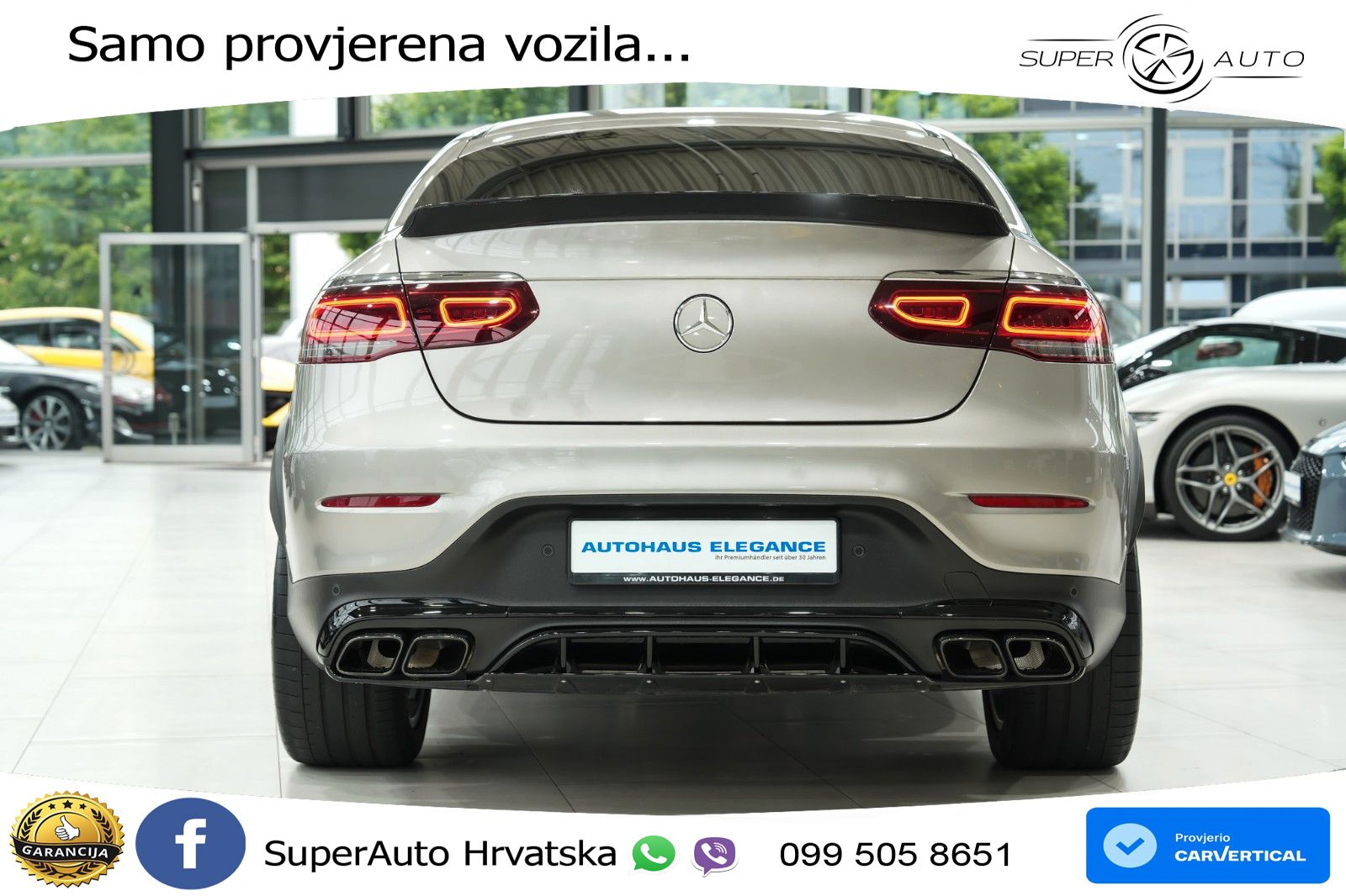 Mercedes GLC Coupe AMG 63 V8 (476 KS) 4MATIC+ MCT LED+GR SJED+ACC
