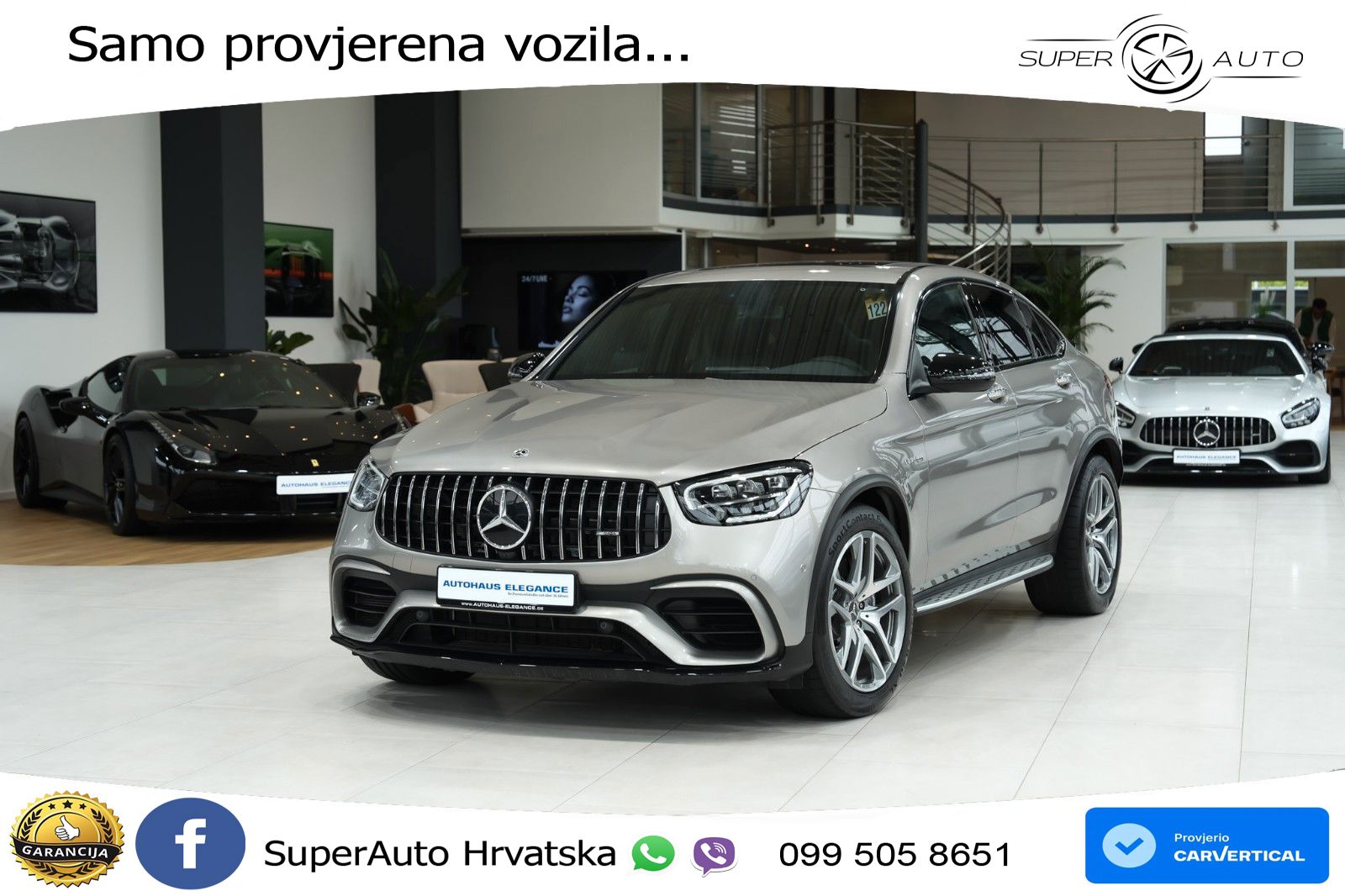 Mercedes GLC Coupe AMG 63 V8 (476 KS) 4MATIC+ MCT LED+GR SJED+ACC