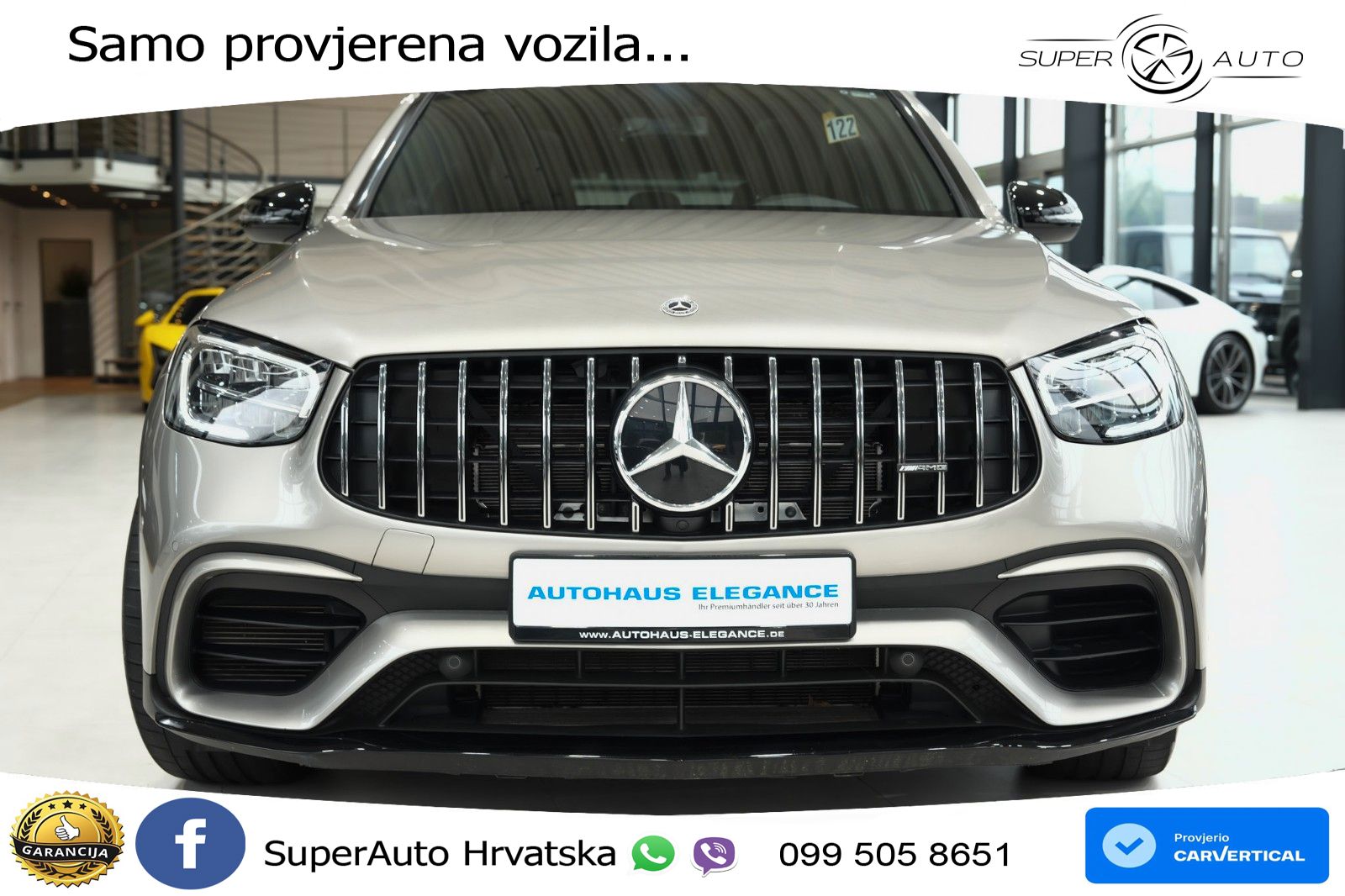 Mercedes GLC Coupe AMG 63 V8 (476 KS) 4MATIC+ MCT LED+GR SJED+ACC