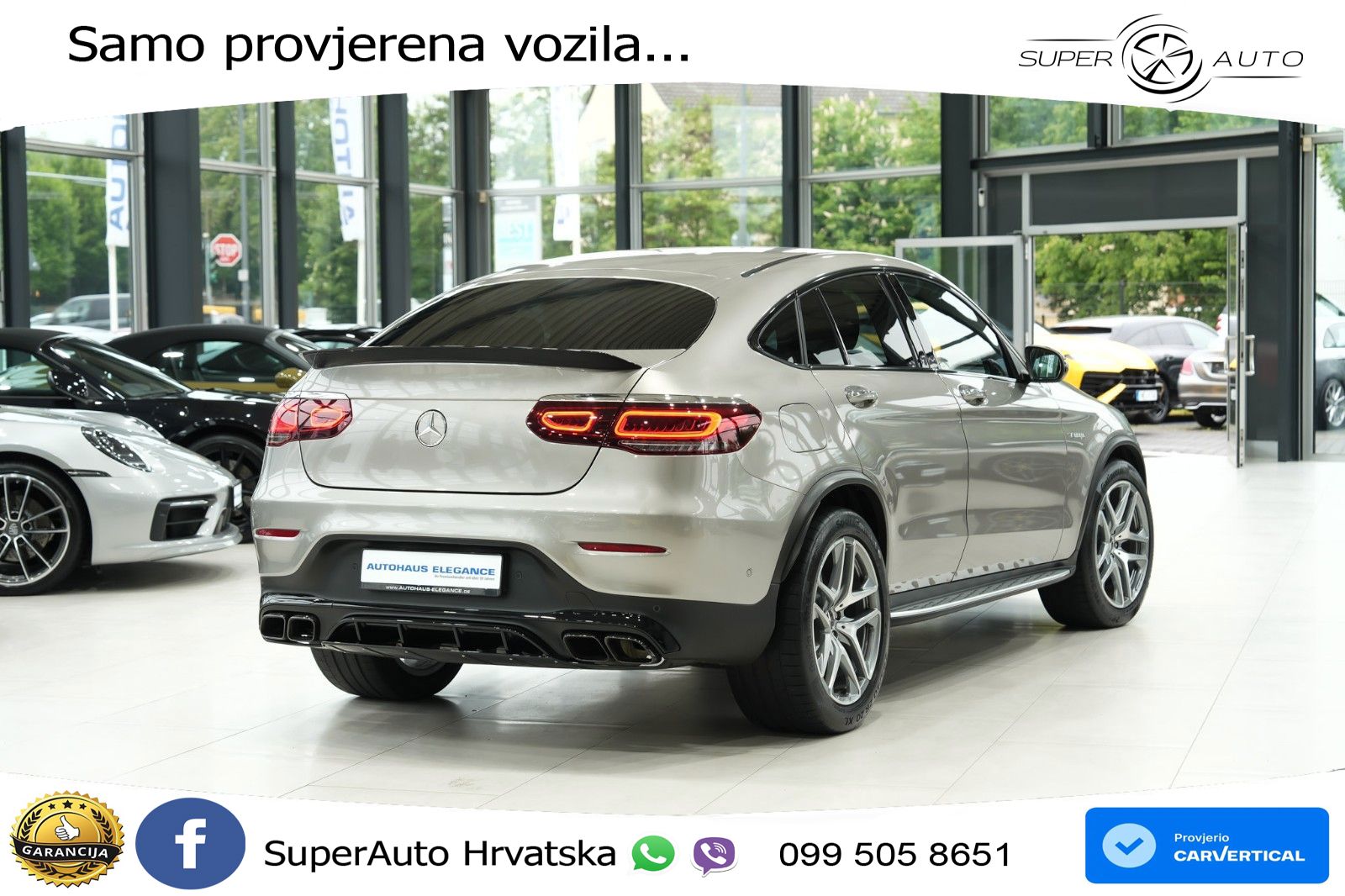Mercedes GLC Coupe AMG 63 V8 (476 KS) 4MATIC+ MCT LED+GR SJED+ACC