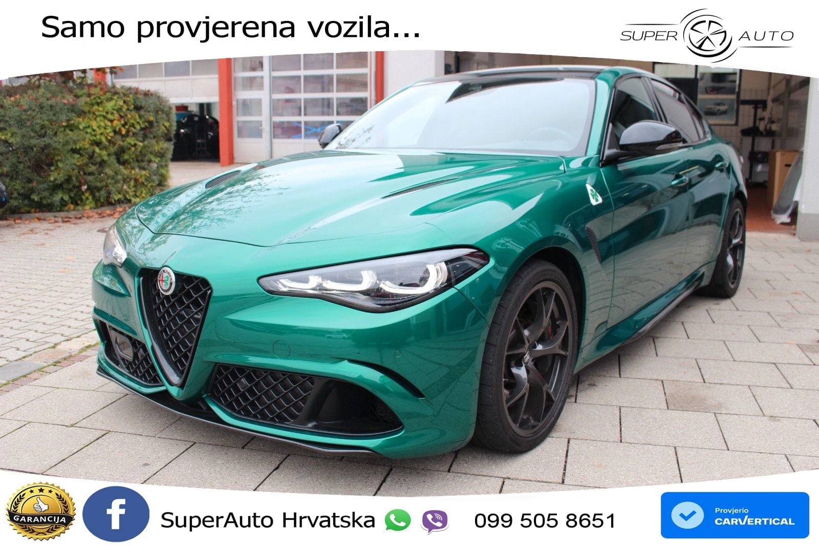Alfa Romeo Giulia Quadrifoglio 2.9 V6 Bi-Turbo (520 KS) Automatic LED+GR SJED+ACC