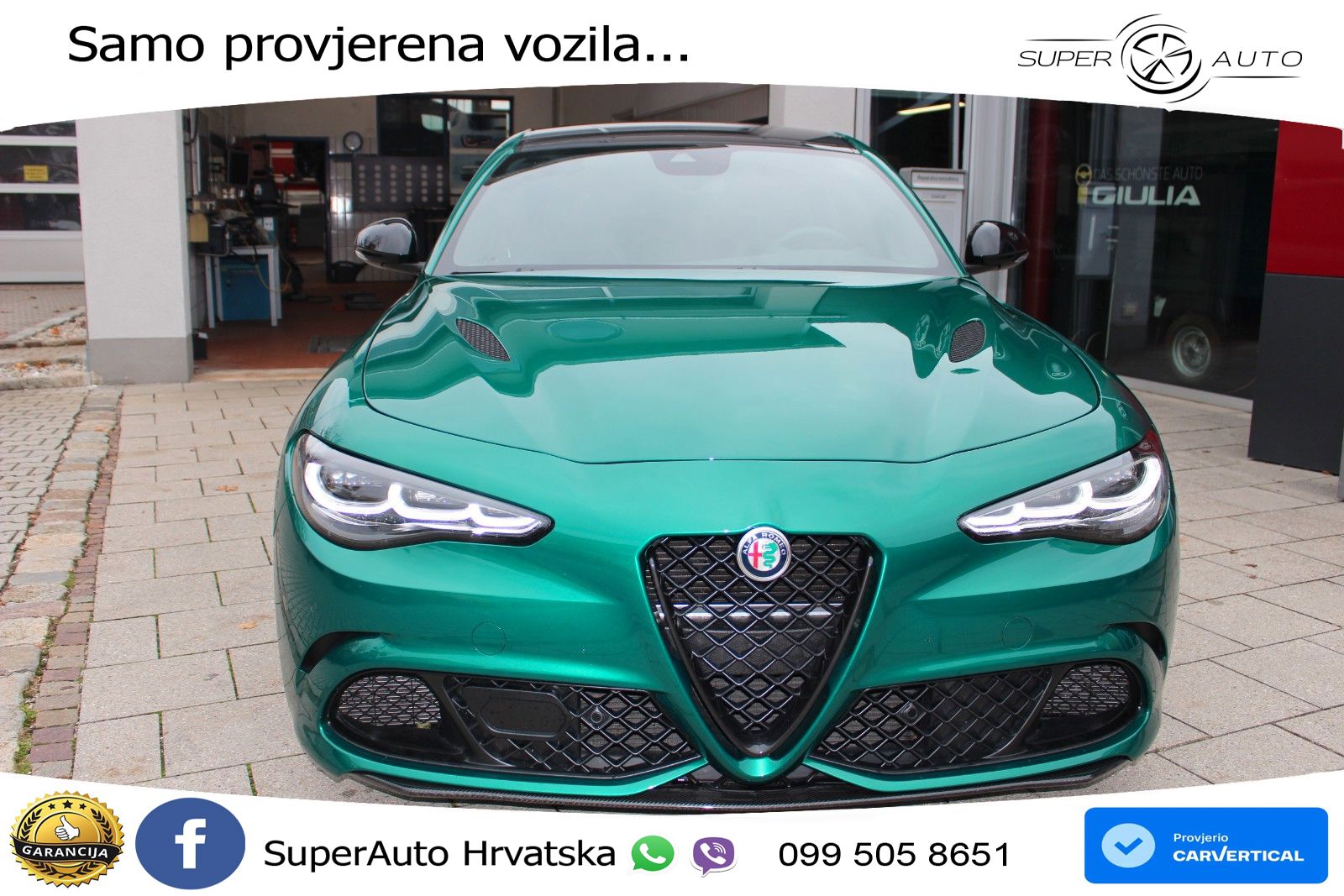 Alfa Romeo Giulia Quadrifoglio 2.9 V6 Bi-Turbo (520 KS) Automatic LED+GR SJED+ACC