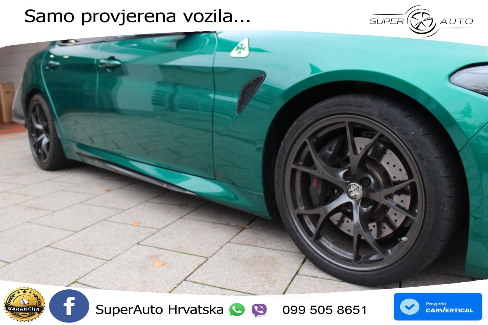 Alfa Romeo Giulia Quadrifoglio 2.9 V6 Bi-Turbo (520 KS) Automatic LED+GR SJED+ACC