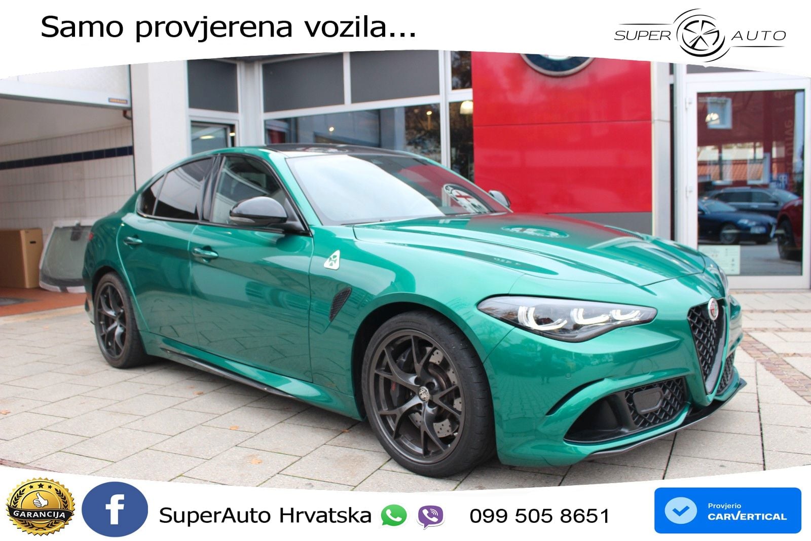 Alfa Romeo Giulia Quadrifoglio 2.9 V6 Bi-Turbo (520 KS) Automatic LED+GR SJED+ACC