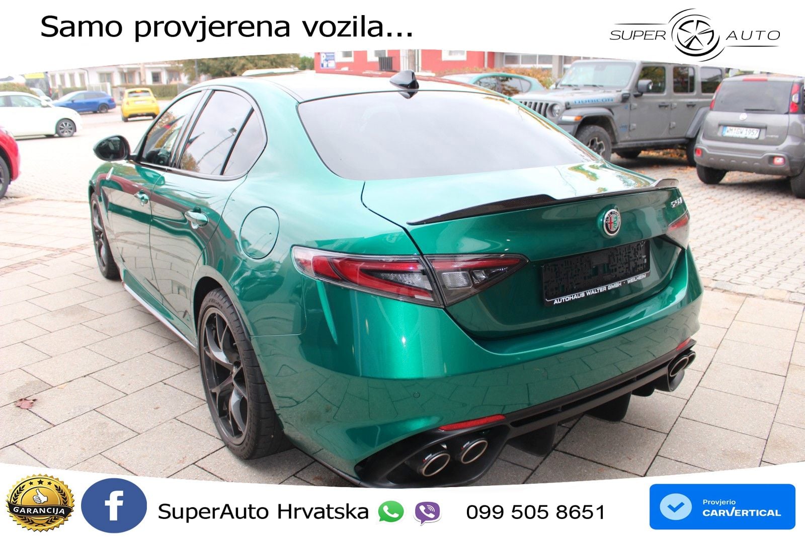 Alfa Romeo Giulia Quadrifoglio 2.9 V6 Bi-Turbo (520 KS) Automatic LED+GR SJED+ACC