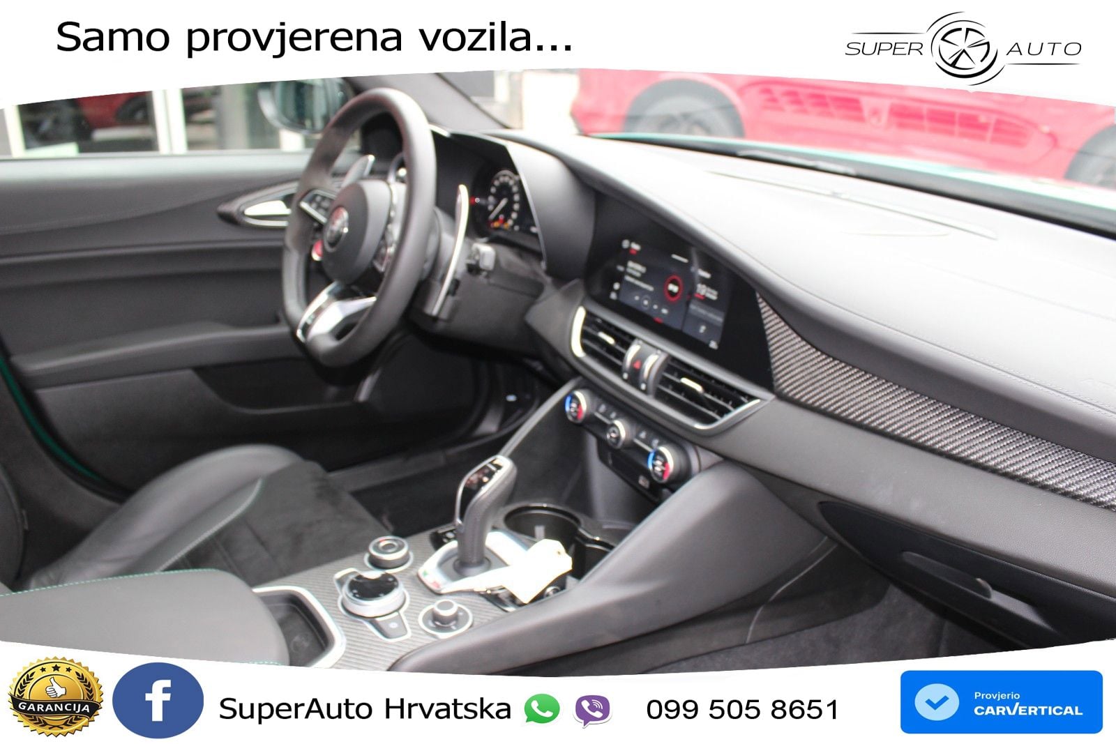 Alfa Romeo Giulia Quadrifoglio 2.9 V6 Bi-Turbo (520 KS) Automatic LED+GR SJED+ACC