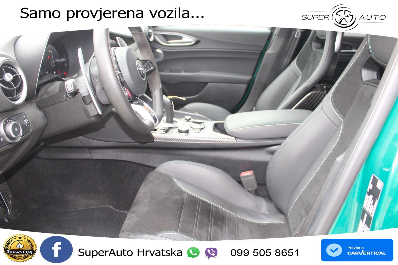 Alfa Romeo Giulia Quadrifoglio 2.9 V6 Bi-Turbo (520 KS) Automatic LED+GR SJED+ACC
