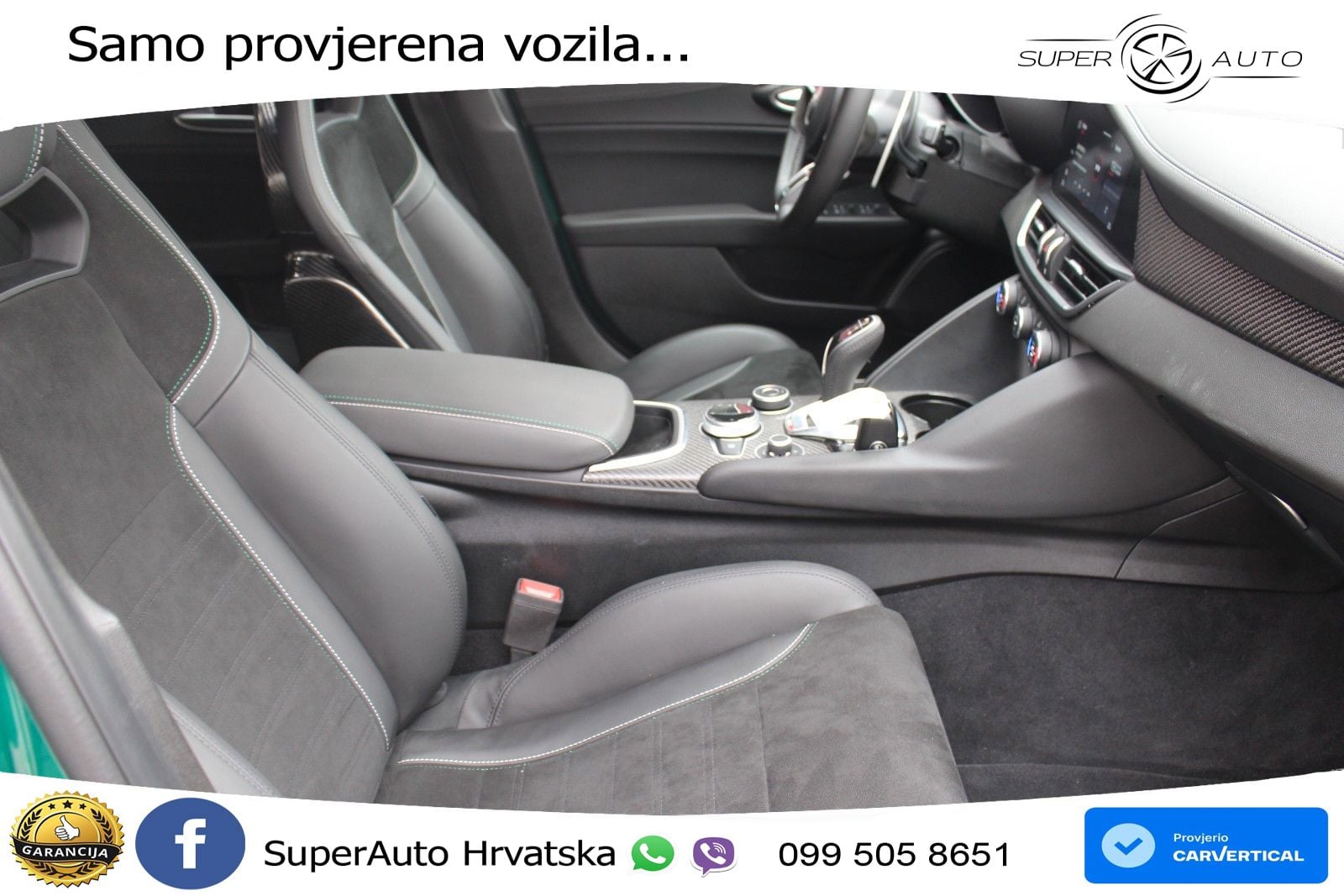 Alfa Romeo Giulia Quadrifoglio 2.9 V6 Bi-Turbo (520 KS) Automatic LED+GR SJED+ACC