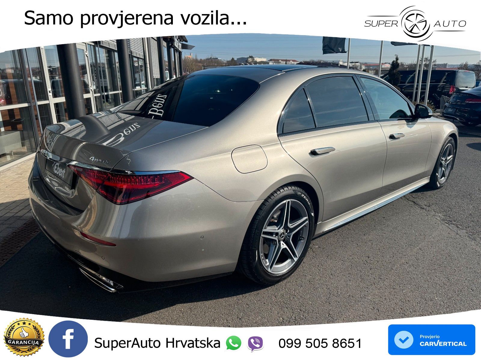Mercedes S 450 (381 KS) EQ Boost 4MATIC 9G-TRONIC AMG ACC+HEAD+4xGR SJED+360+PANO