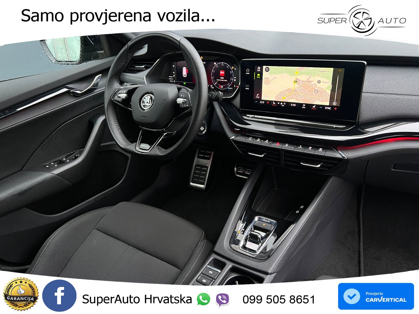 Škoda Octavia Combi 2.0 TSI (190 KS) 4x4 DSG SportLine LED+GR SJED+ACC