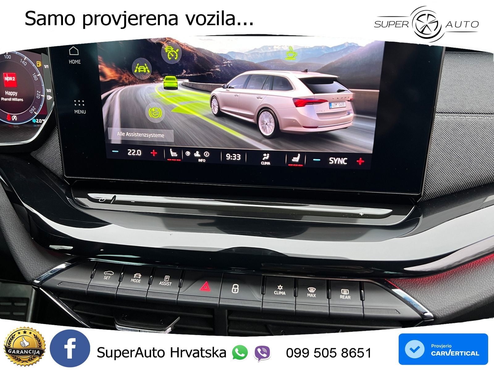 Škoda Octavia Combi 2.0 TSI (190 KS) 4x4 DSG SportLine LED+GR SJED+ACC
