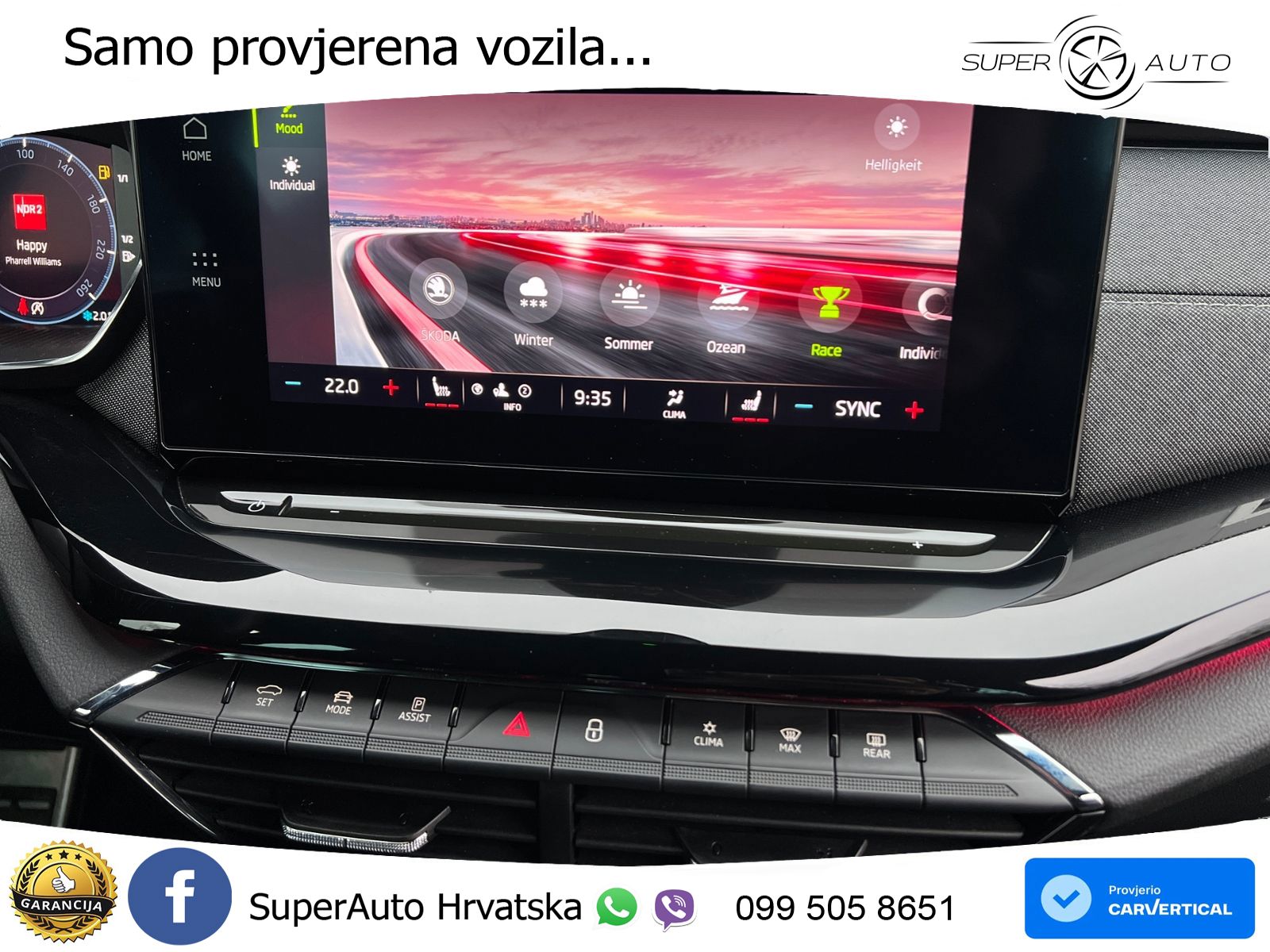 Škoda Octavia Combi 2.0 TSI (190 KS) 4x4 DSG SportLine LED+GR SJED+ACC