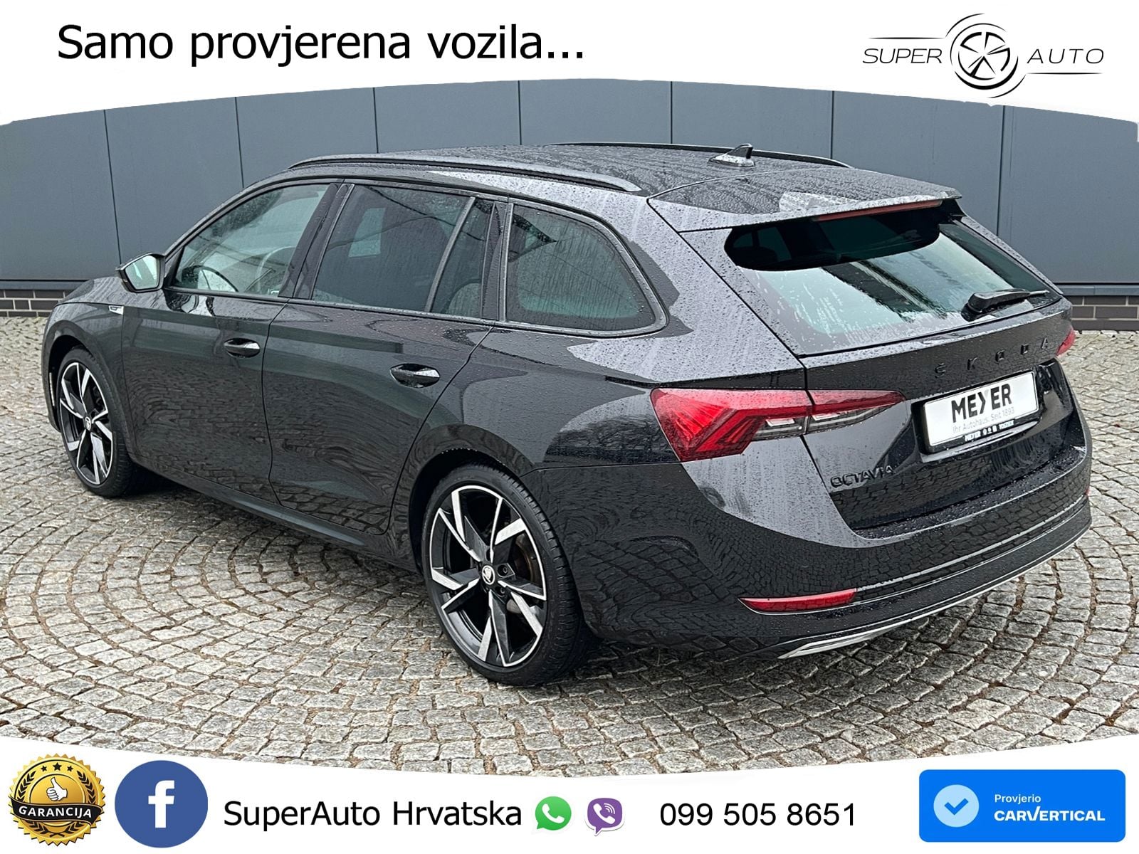 Škoda Octavia Combi 2.0 TSI (190 KS) 4x4 DSG SportLine LED+GR SJED+ACC