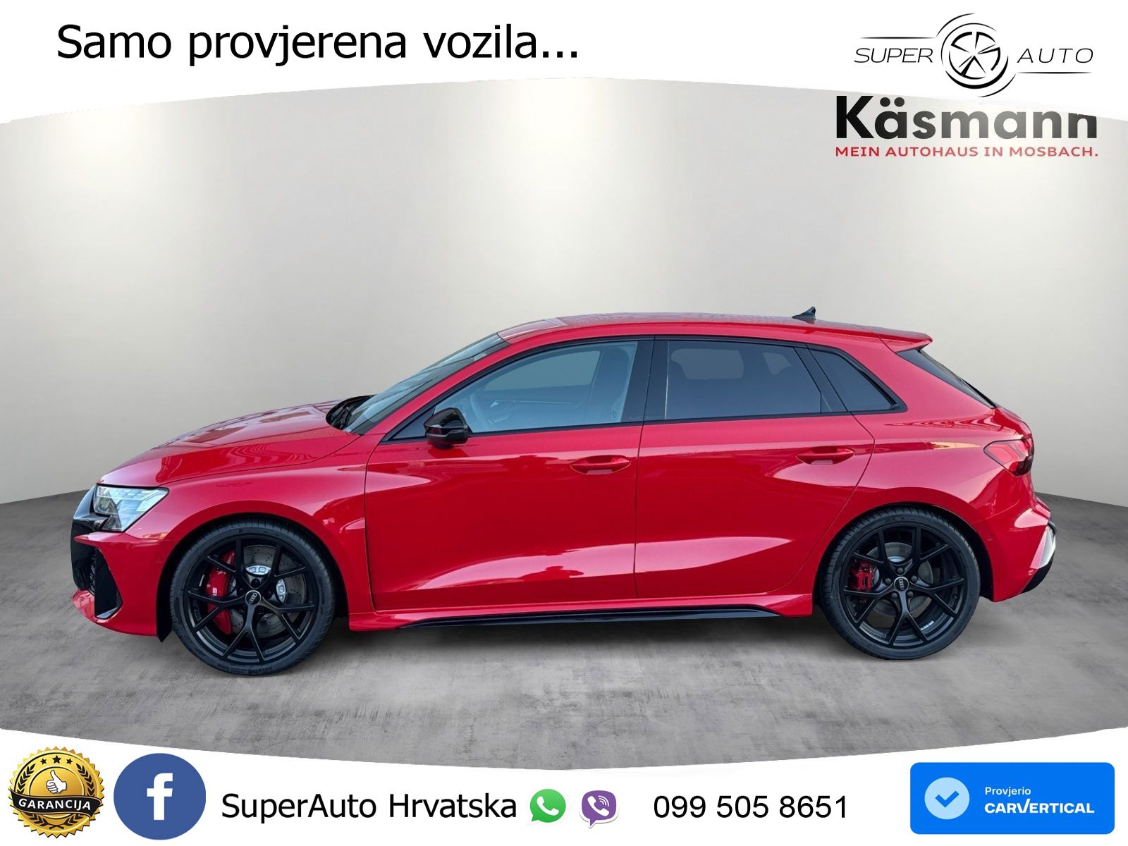 Audi RS3 Sedan 2.5 TFSI (400 KS) quattro S tronic MATRIX+GR SJED+KAM