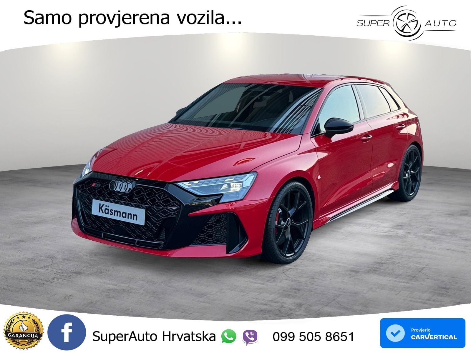 Audi RS3 Sedan 2.5 TFSI (400 KS) quattro S tronic MATRIX+GR SJED+KAM
