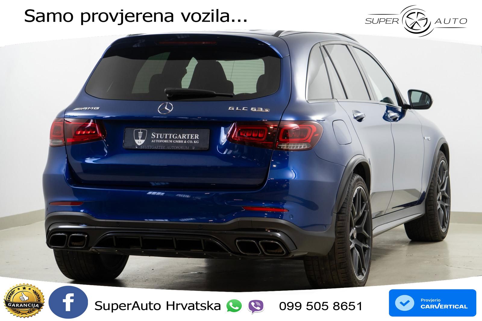 Mercedes AMG GLC 63 S V8 (510 KS) 4MATIC+ MCT ACC+GR SJED+360+PANO