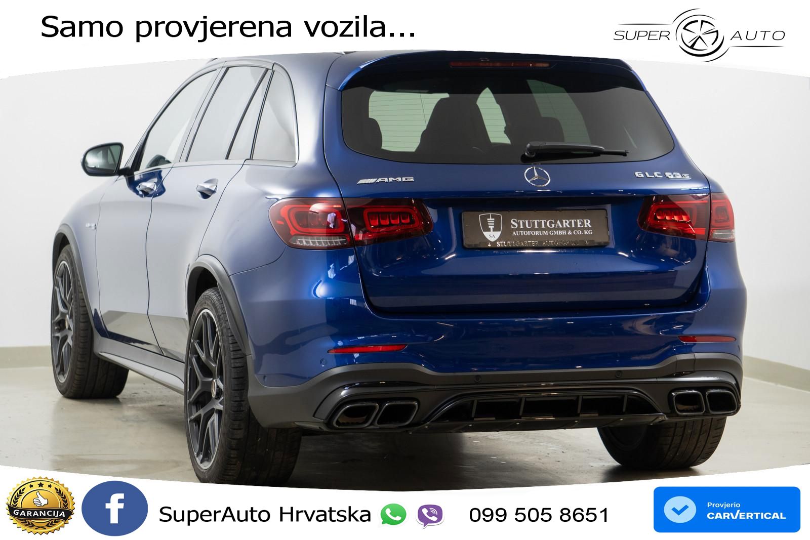 Mercedes AMG GLC 63 S V8 (510 KS) 4MATIC+ MCT ACC+GR SJED+360+PANO