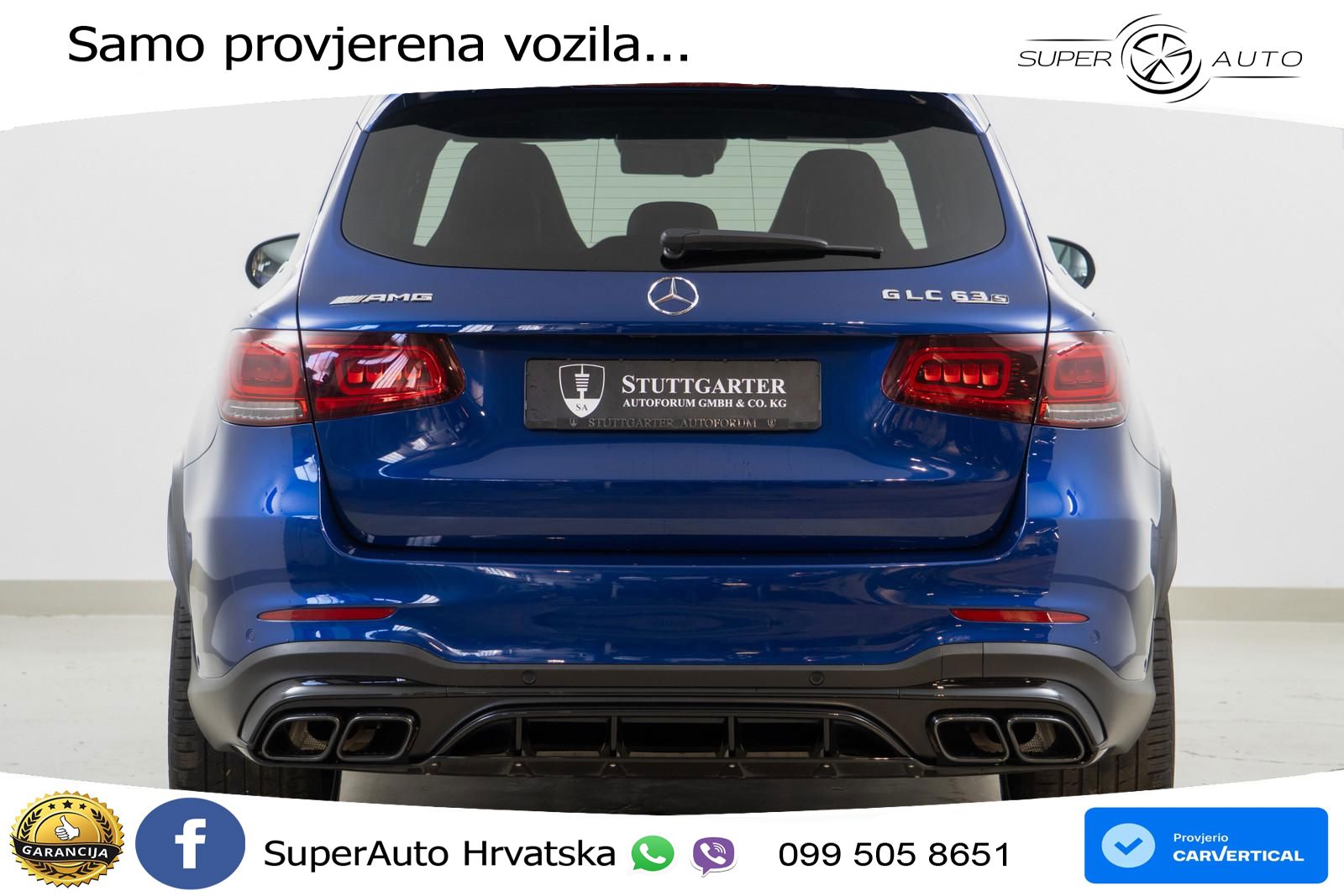 Mercedes AMG GLC 63 S V8 (510 KS) 4MATIC+ MCT ACC+GR SJED+360+PANO