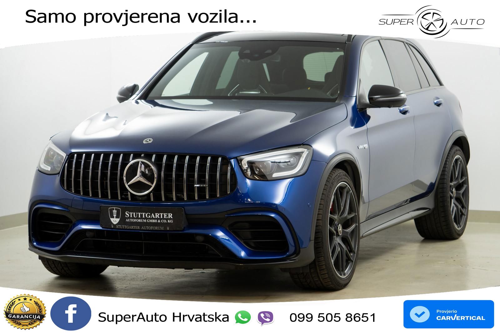 Mercedes AMG GLC 63 S V8 (510 KS) 4MATIC+ MCT ACC+GR SJED+360+PANO