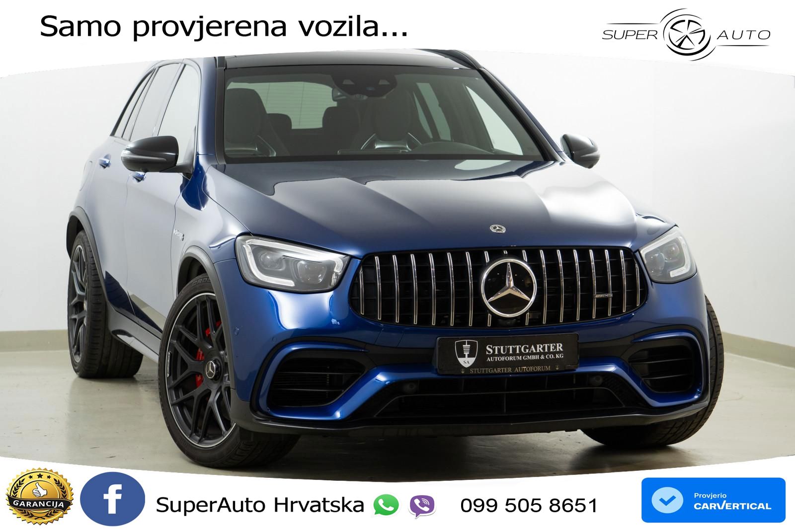 Mercedes AMG GLC 63 S V8 (510 KS) 4MATIC+ MCT ACC+GR SJED+360+PANO