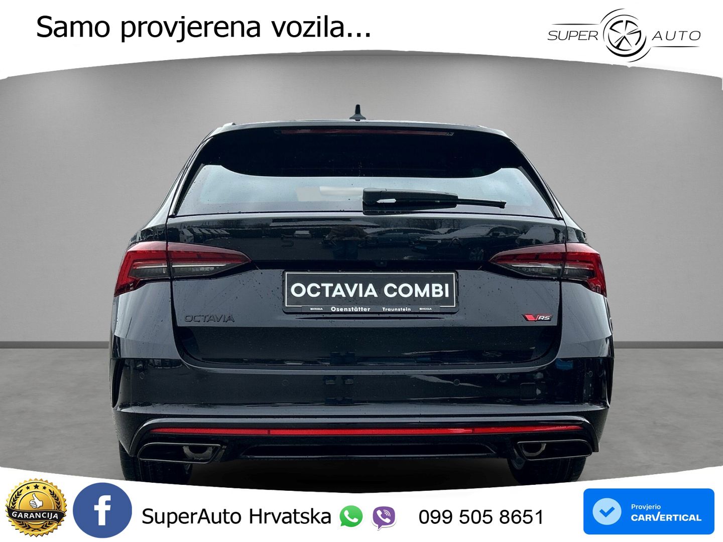 Škoda Octavia Combi RS 2.0 TSI (265 KS) DSG MATRIX+GR SJED+KAM