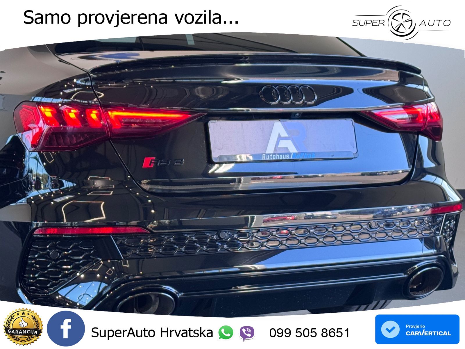 Audi RS3 Sedan 2.5 TFSI (400 KS) quattro S tronic LED+GR SJED+ACC