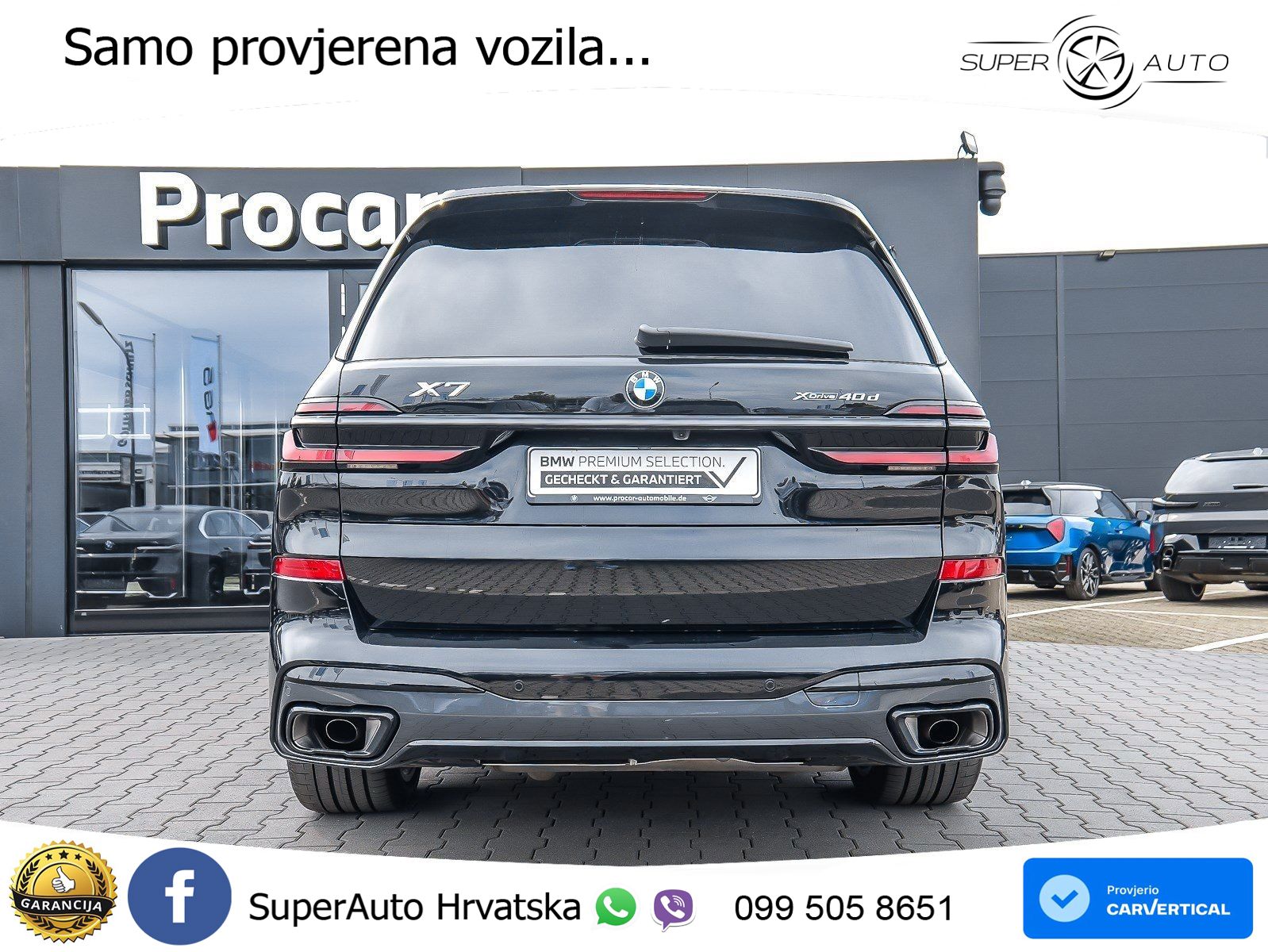 BMW X7 40d (352 KS) xDrive Steptronic M Sport ZRAČNI+ACC+GR SJED+KAM+PANO
