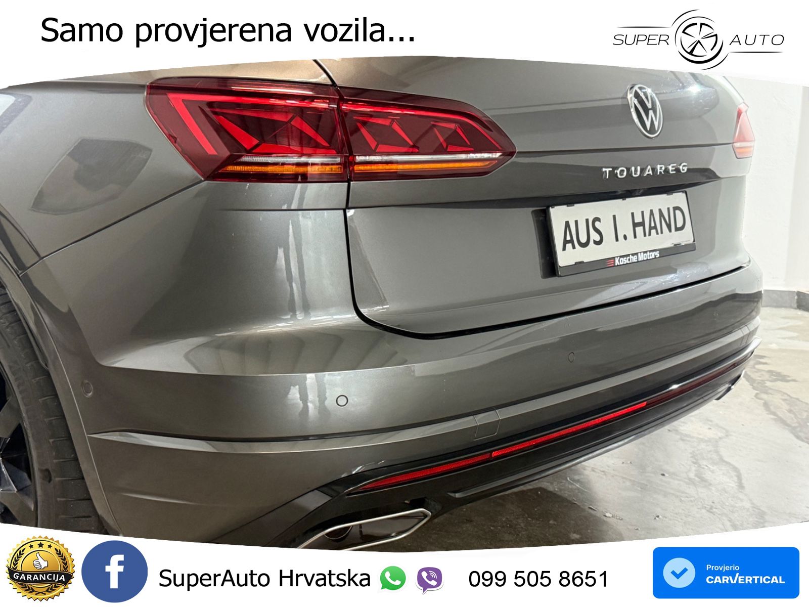 Volkswagen Touareg 3.0 V6 TDI (286 KS) 4MOTION Tiptronic R-Line ZRAČNI+ACC+GR SJED+KAM+PANO