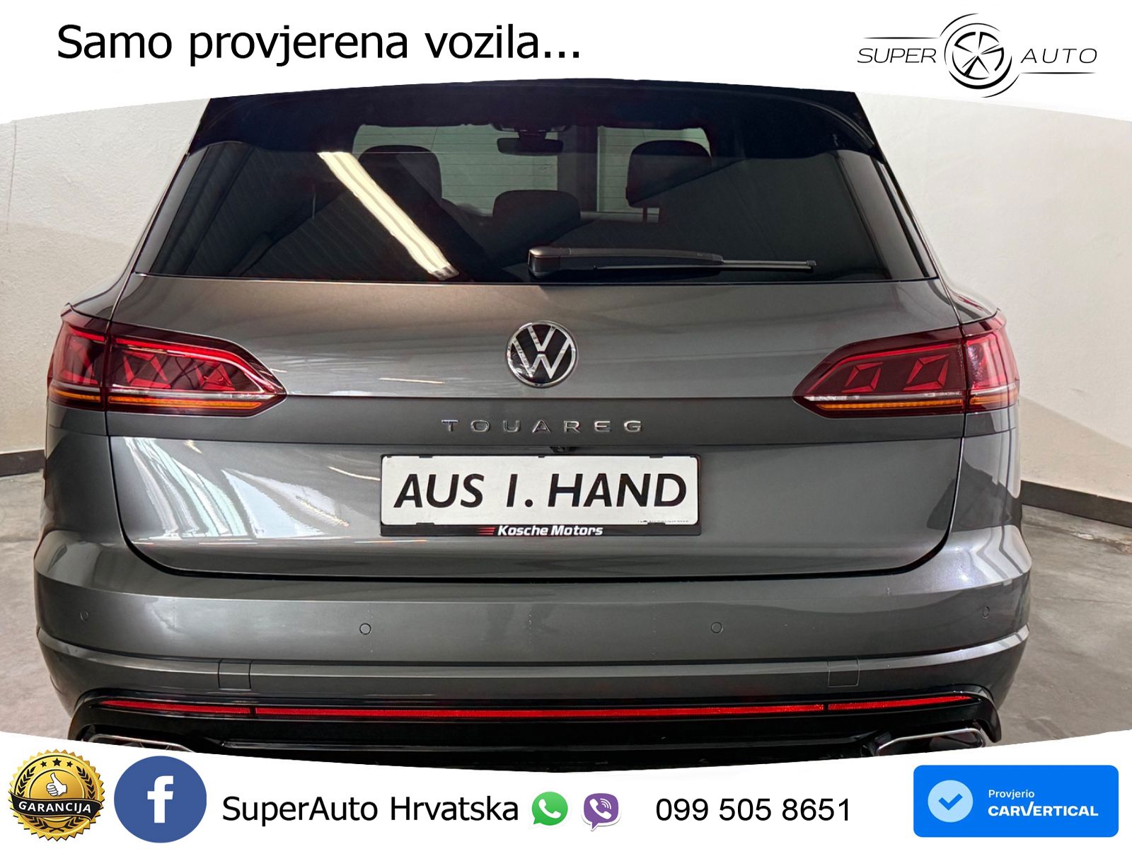 Volkswagen Touareg 3.0 V6 TDI (286 KS) 4MOTION Tiptronic R-Line ZRAČNI+ACC+GR SJED+KAM+PANO