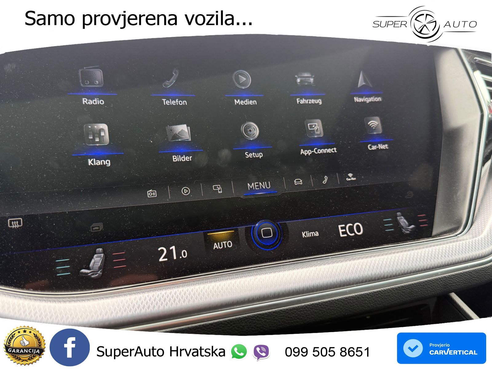 Volkswagen Touareg 3.0 V6 TDI (286 KS) 4MOTION Tiptronic R-Line ZRAČNI+ACC+GR SJED+KAM+PANO