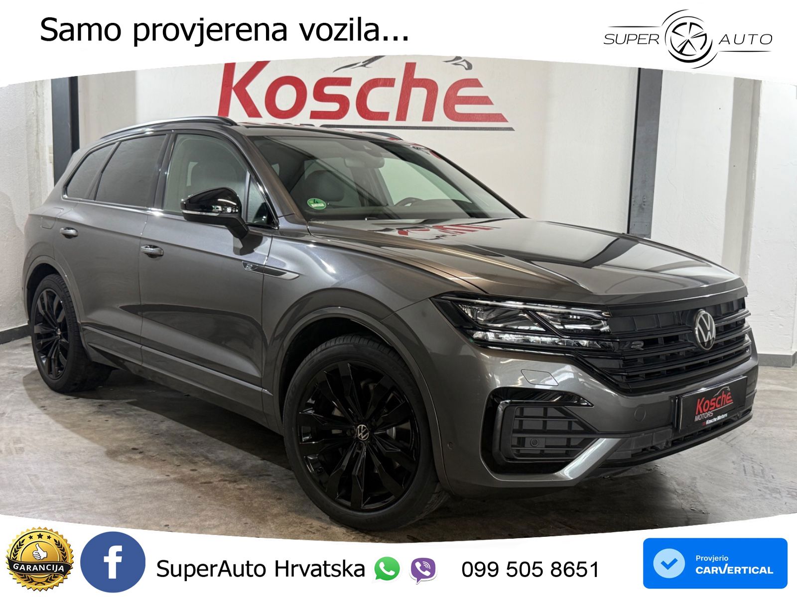 Volkswagen Touareg 3.0 V6 TDI (286 KS) 4MOTION Tiptronic R-Line ZRAČNI+ACC+GR SJED+KAM+PANO