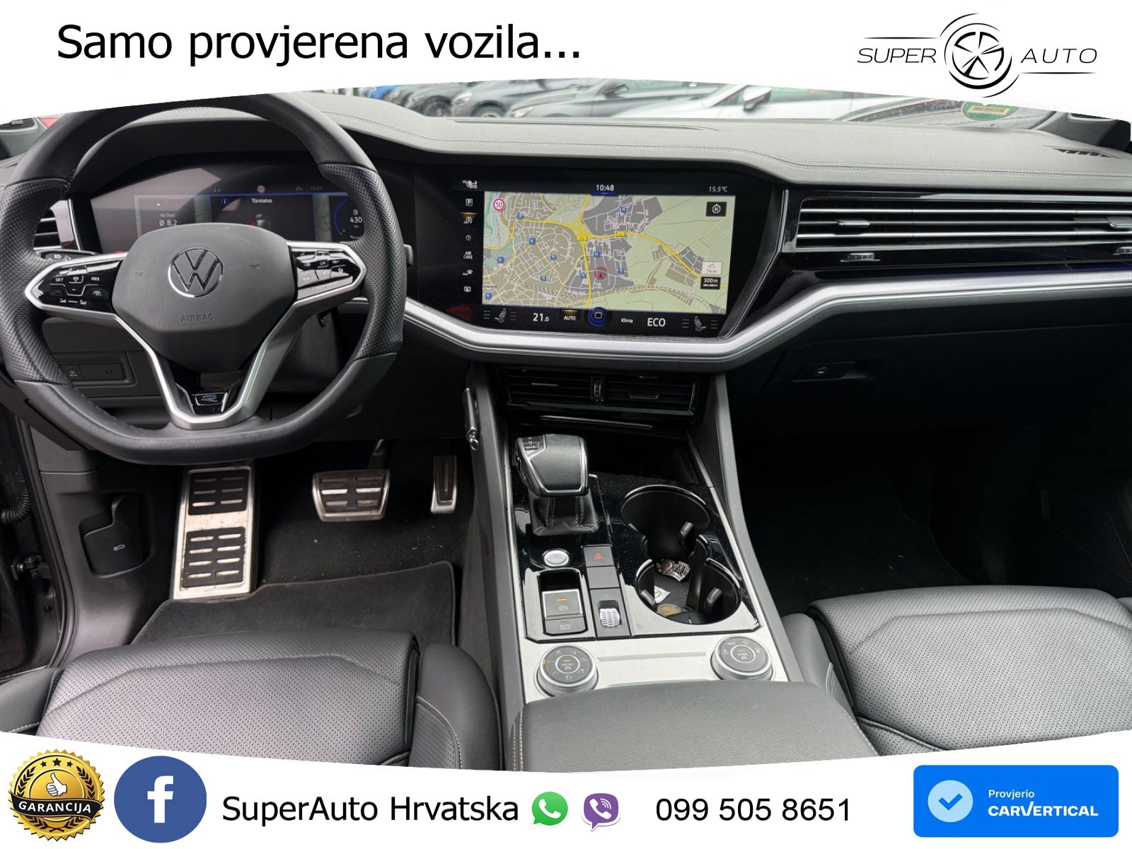 Volkswagen Touareg 3.0 V6 TDI (286 KS) 4MOTION Tiptronic R-Line ZRAČNI+ACC+GR SJED+KAM+PANO