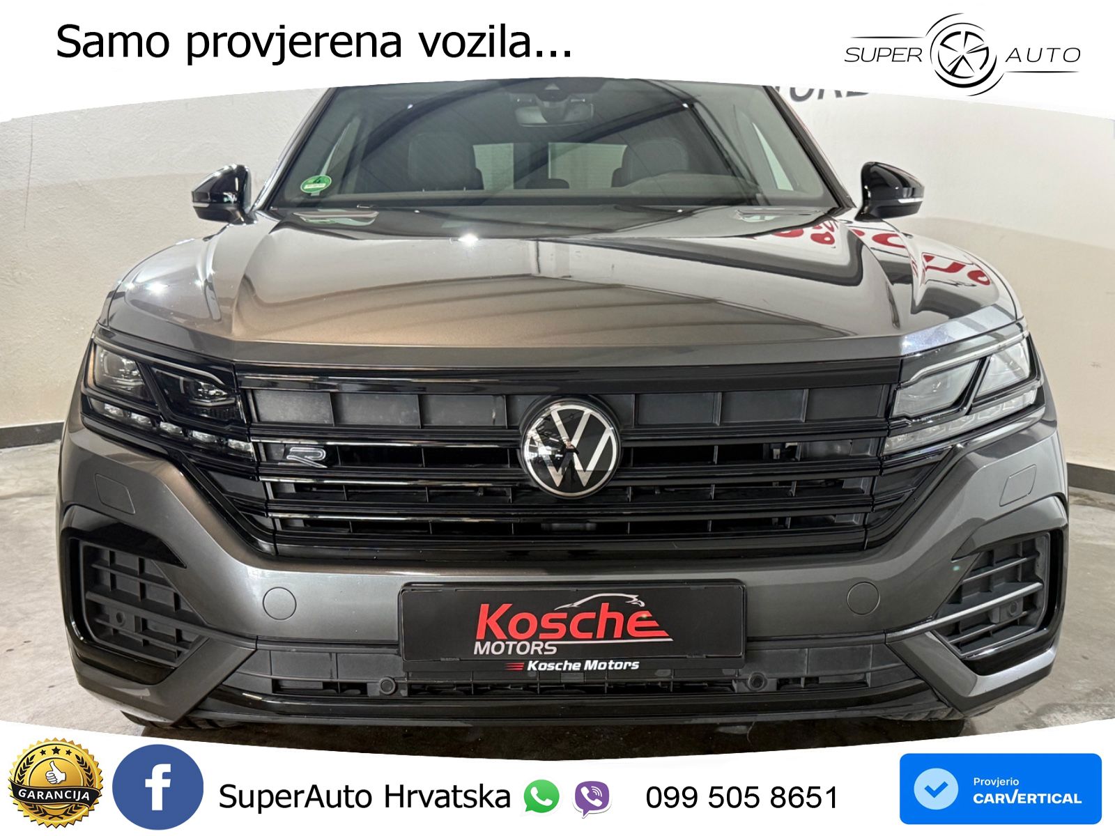 Volkswagen Touareg 3.0 V6 TDI (286 KS) 4MOTION Tiptronic R-Line ZRAČNI+ACC+GR SJED+KAM+PANO
