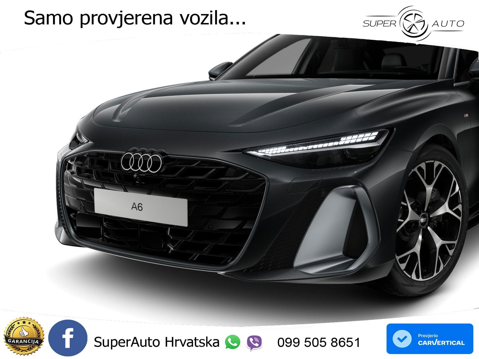 Audi A6 3.0 TDI V6 (299 KS) quattro S tronic S line LED+GR SJED+ACC