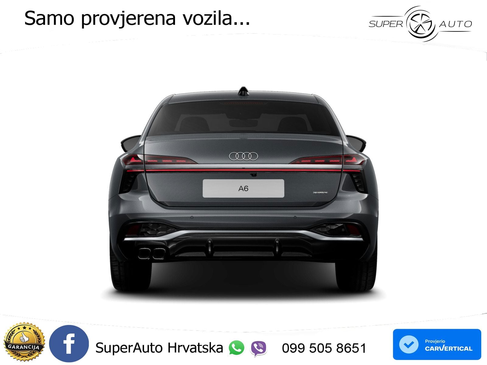 Audi A6 3.0 TDI V6 (299 KS) quattro S tronic S line LED+GR SJED+ACC