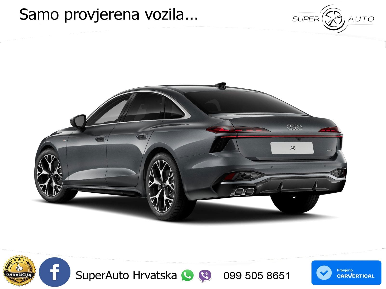 Audi A6 3.0 TDI V6 (299 KS) quattro S tronic S line LED+GR SJED+ACC