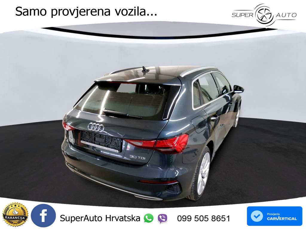 Audi A3 30 TDI (116 KS) S tronic advanced LED+GR SJED+ACC
