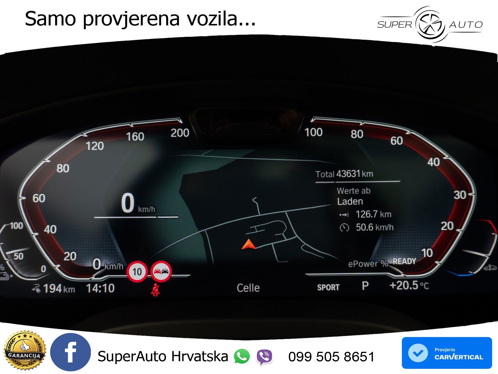 BMW iX3 80 kWh (286 KS) M Sport LED+GR SJED+ACC