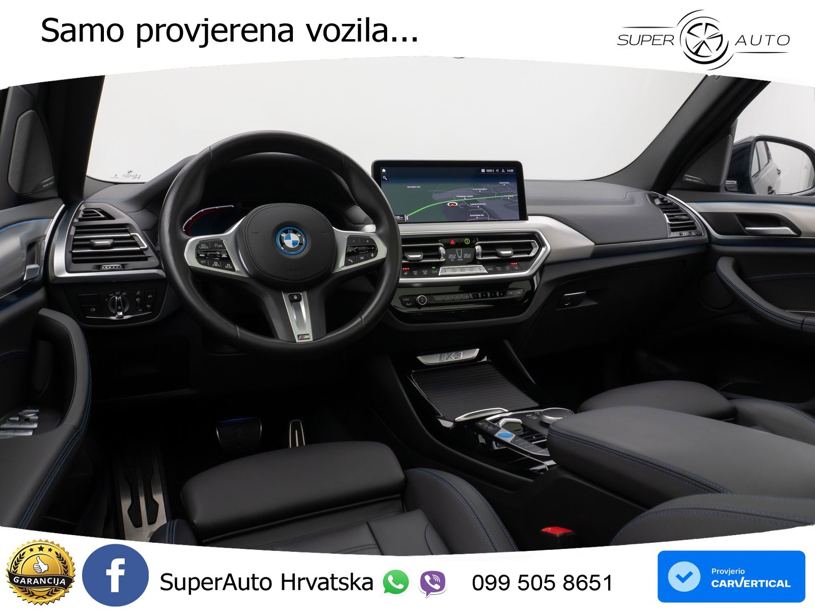 BMW iX3 80 kWh (286 KS) M Sport LED+GR SJED+ACC