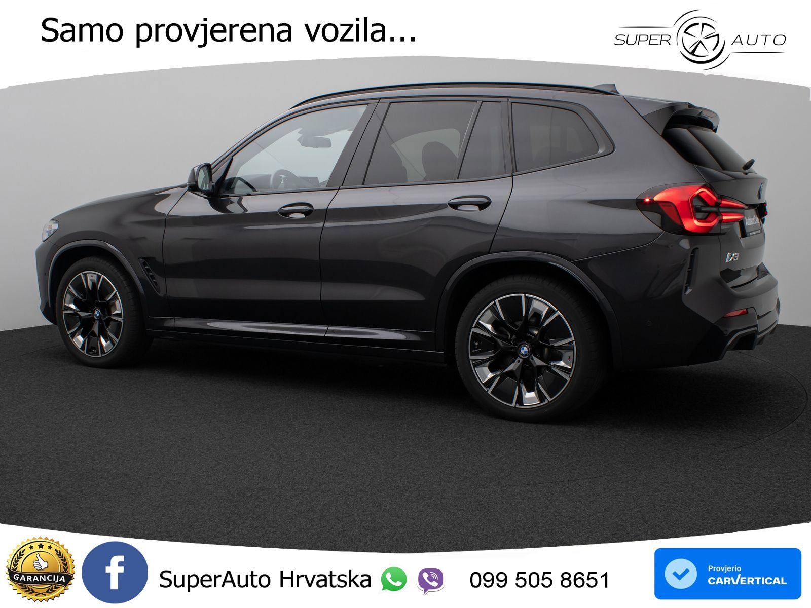 BMW iX3 80 kWh (286 KS) M Sport LED+GR SJED+ACC