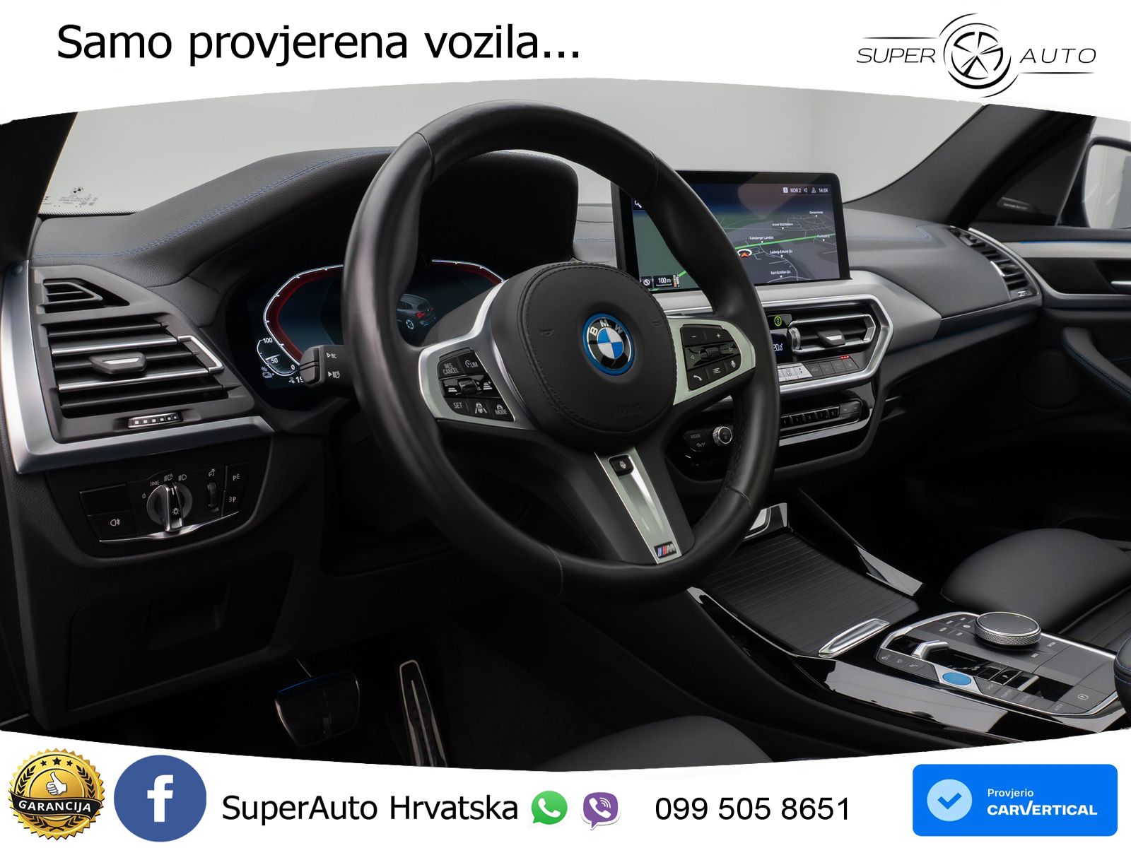 BMW iX3 80 kWh (286 KS) M Sport LED+GR SJED+ACC
