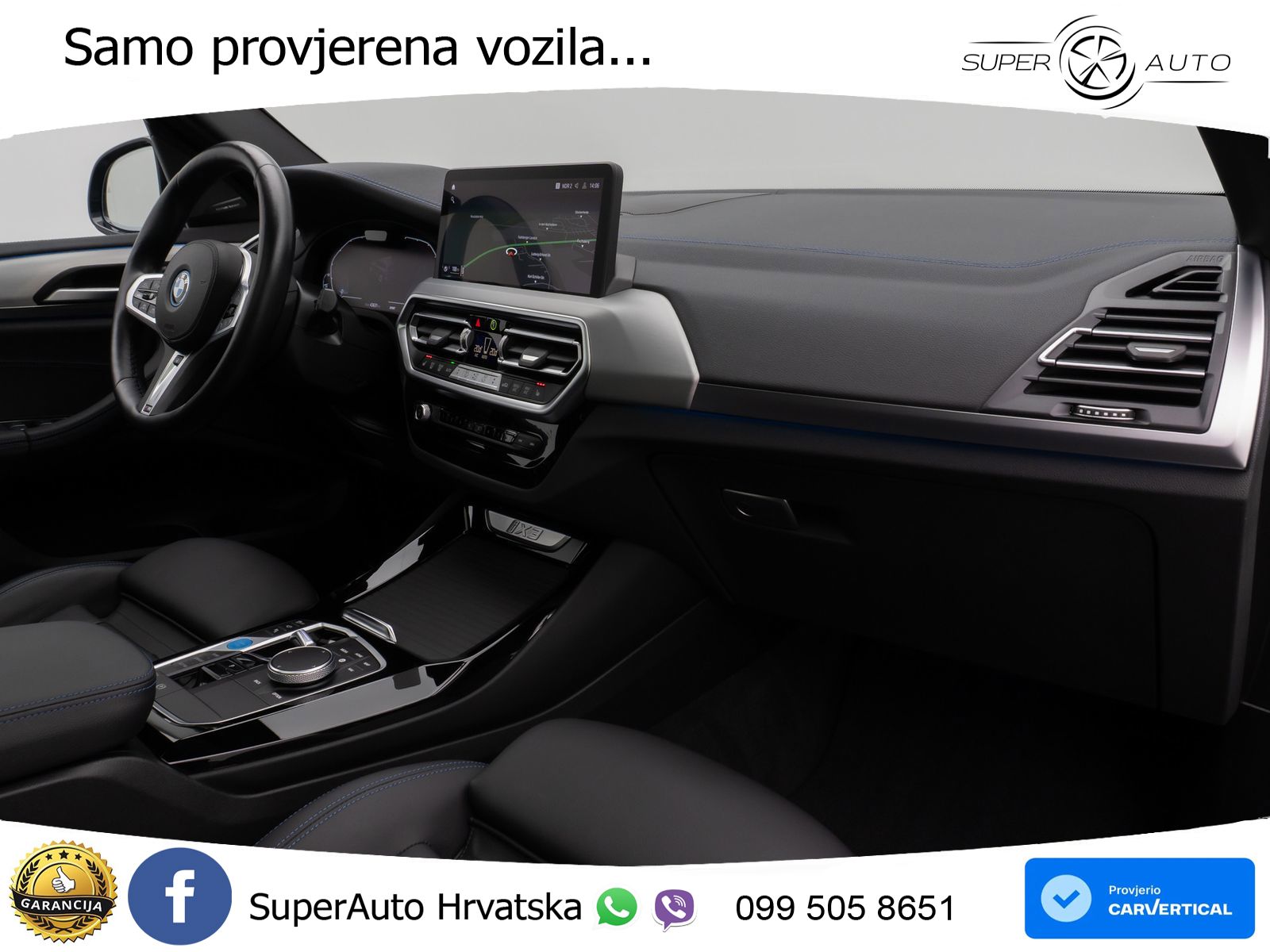 BMW iX3 80 kWh (286 KS) M Sport LED+GR SJED+ACC