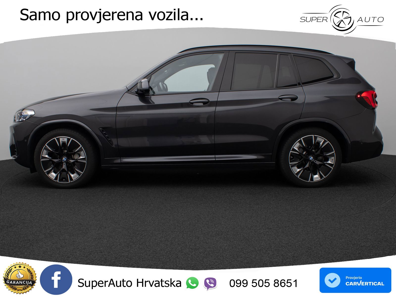 BMW iX3 80 kWh (286 KS) M Sport LED+GR SJED+ACC