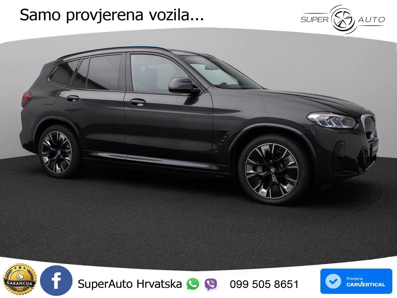 BMW iX3 80 kWh (286 KS) M Sport LED+GR SJED+ACC