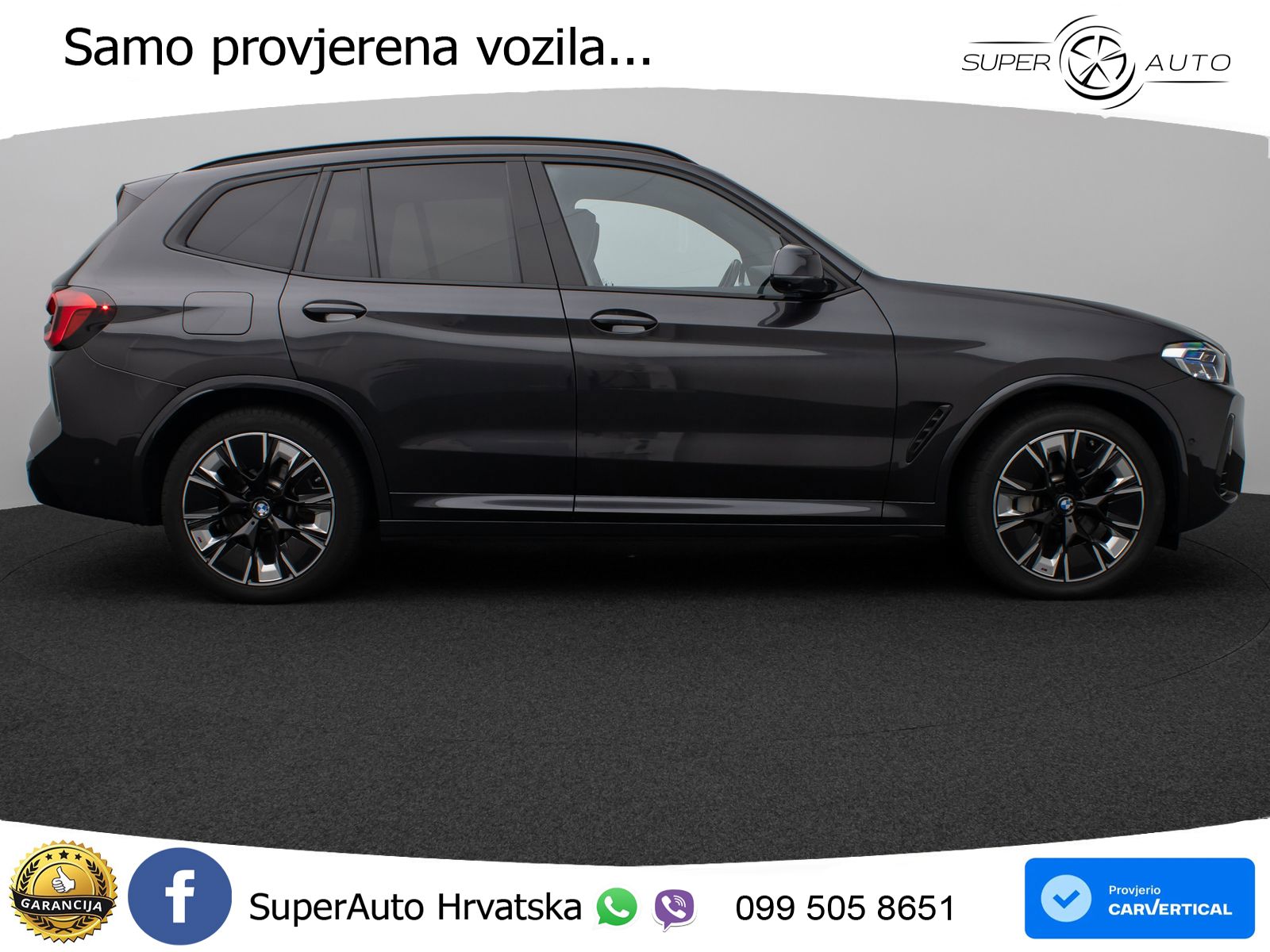 BMW iX3 80 kWh (286 KS) M Sport LED+GR SJED+ACC