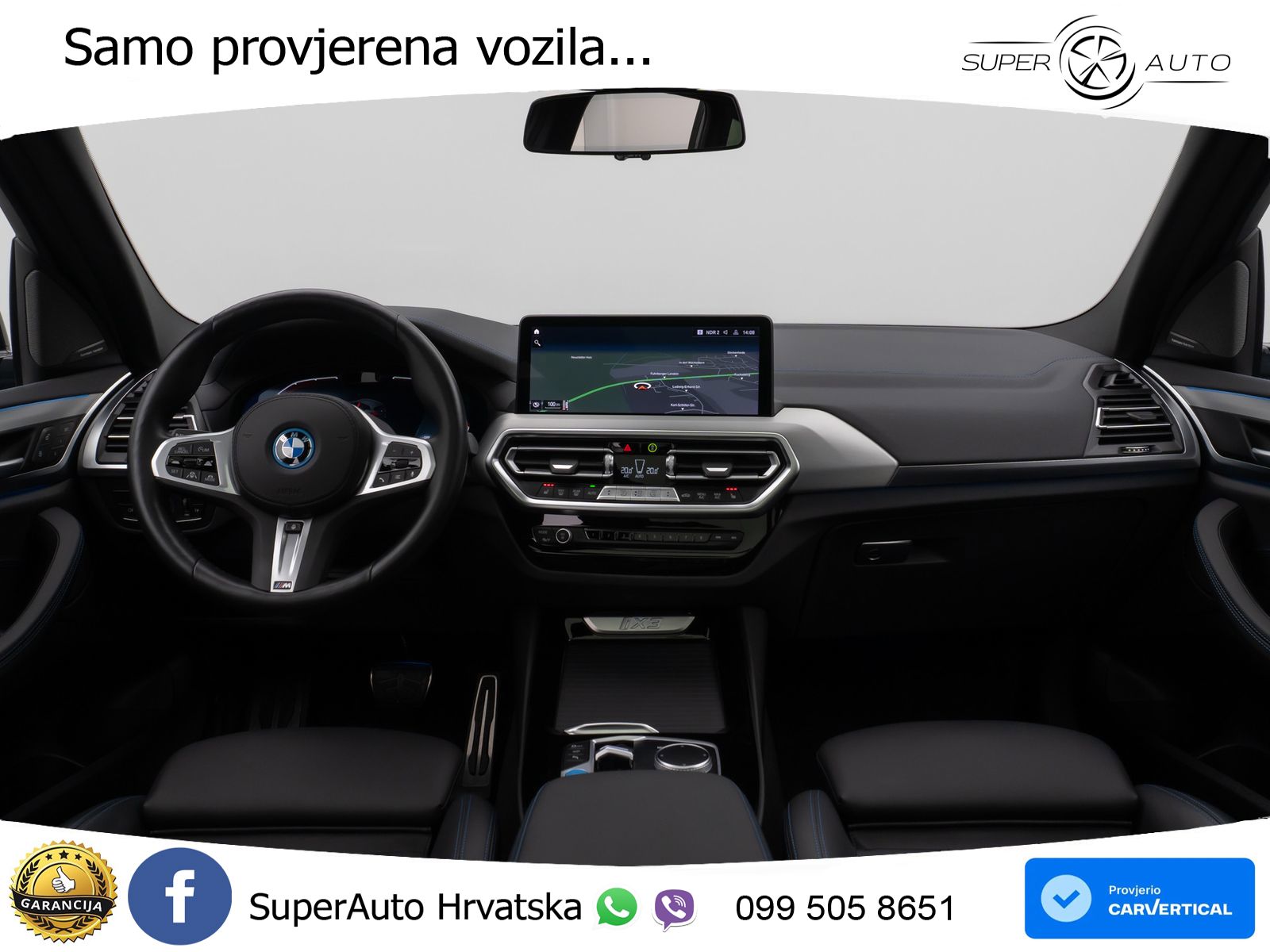 BMW iX3 80 kWh (286 KS) M Sport LED+GR SJED+ACC