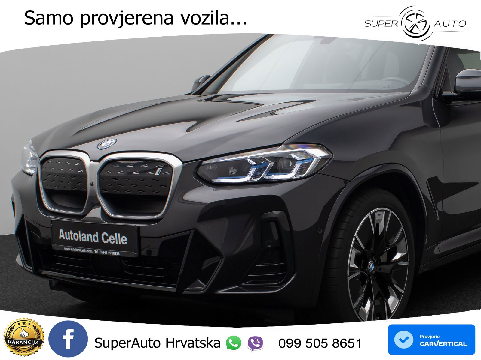 BMW iX3 80 kWh (286 KS) M Sport LED+GR SJED+ACC