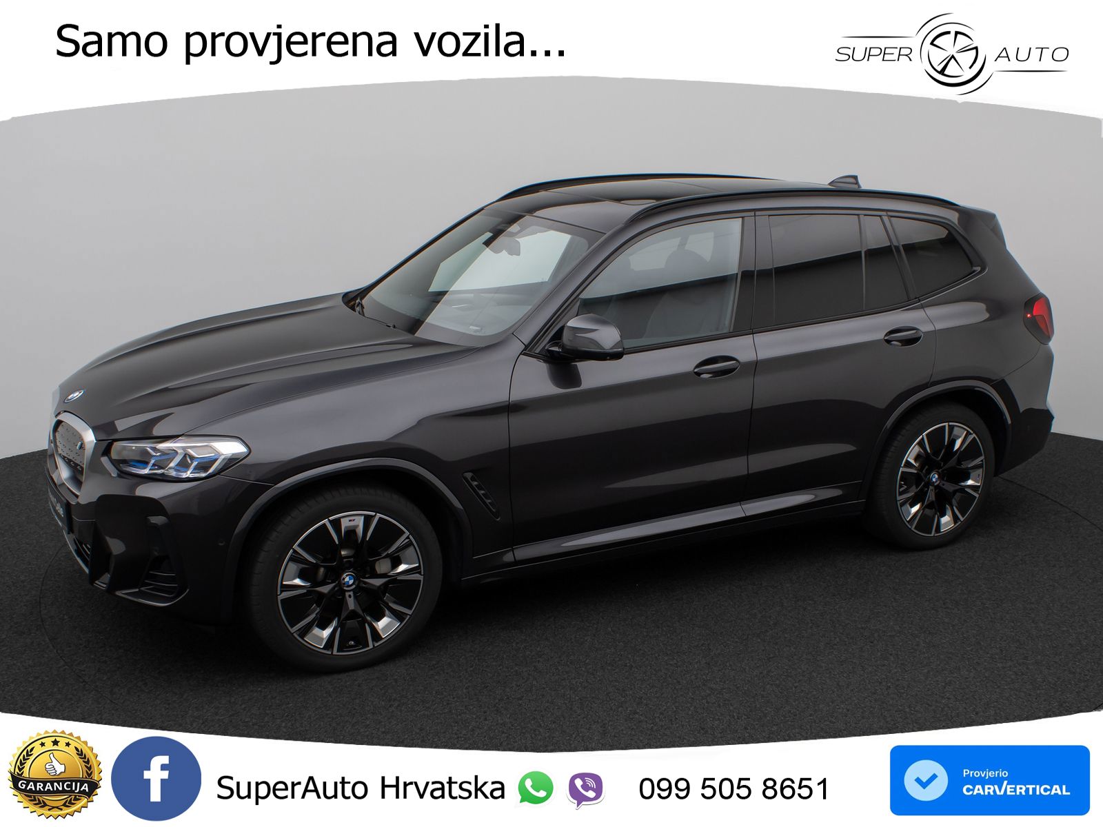 BMW iX3 80 kWh (286 KS) M Sport LED+GR SJED+ACC