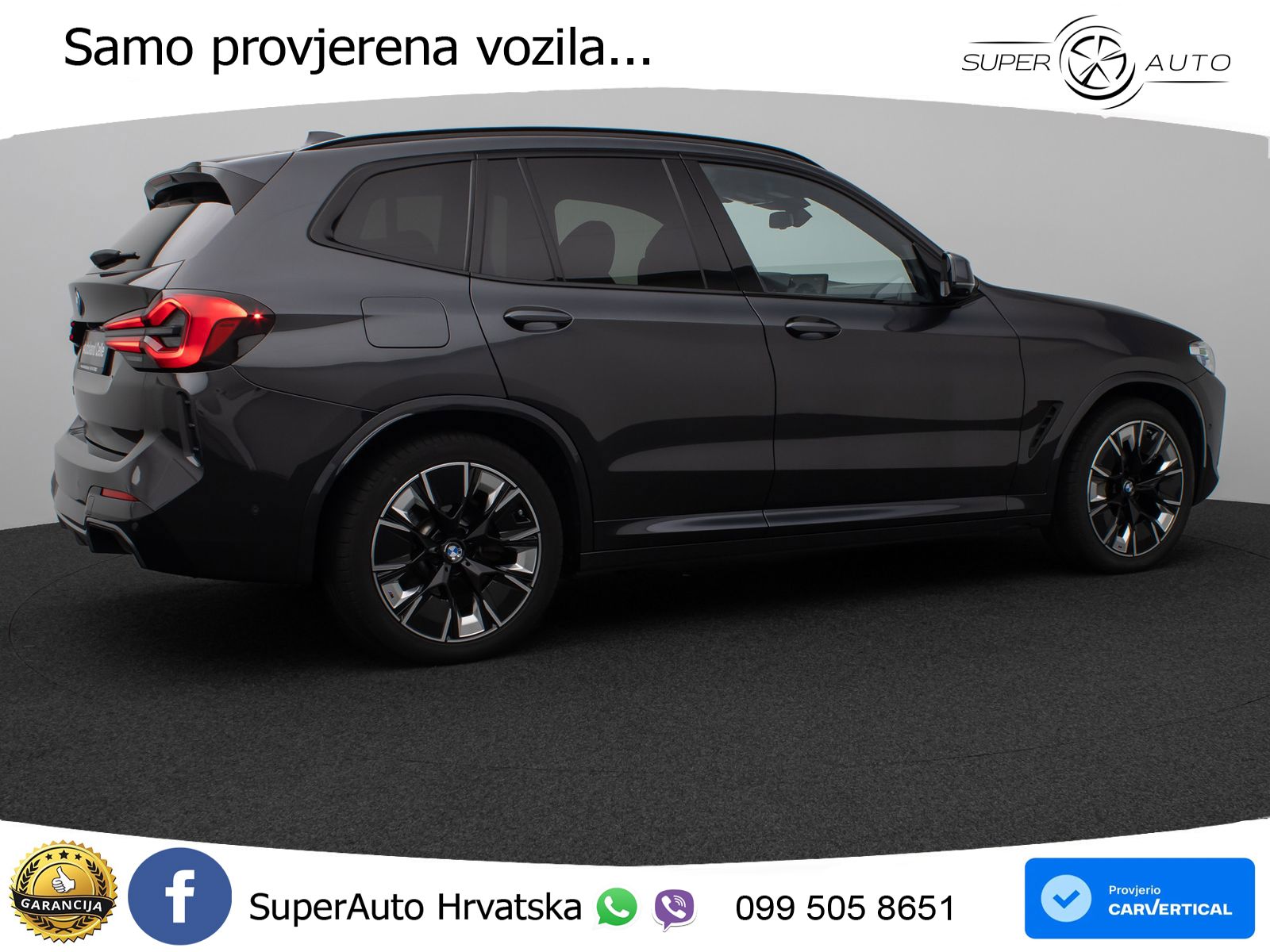 BMW iX3 80 kWh (286 KS) M Sport LED+GR SJED+ACC